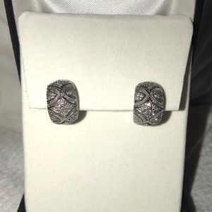 Affinity Sterling Silver/925 Diamond Earrings